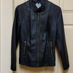 Faux leather jacket
